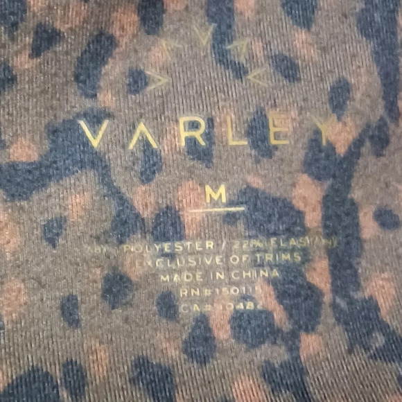 Varley Let's Go High Rise Leggings Brown Animal Print Medium - Picture 6 of 8